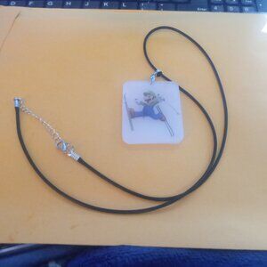 Handmade Super Mario Bros Luigi Necklace